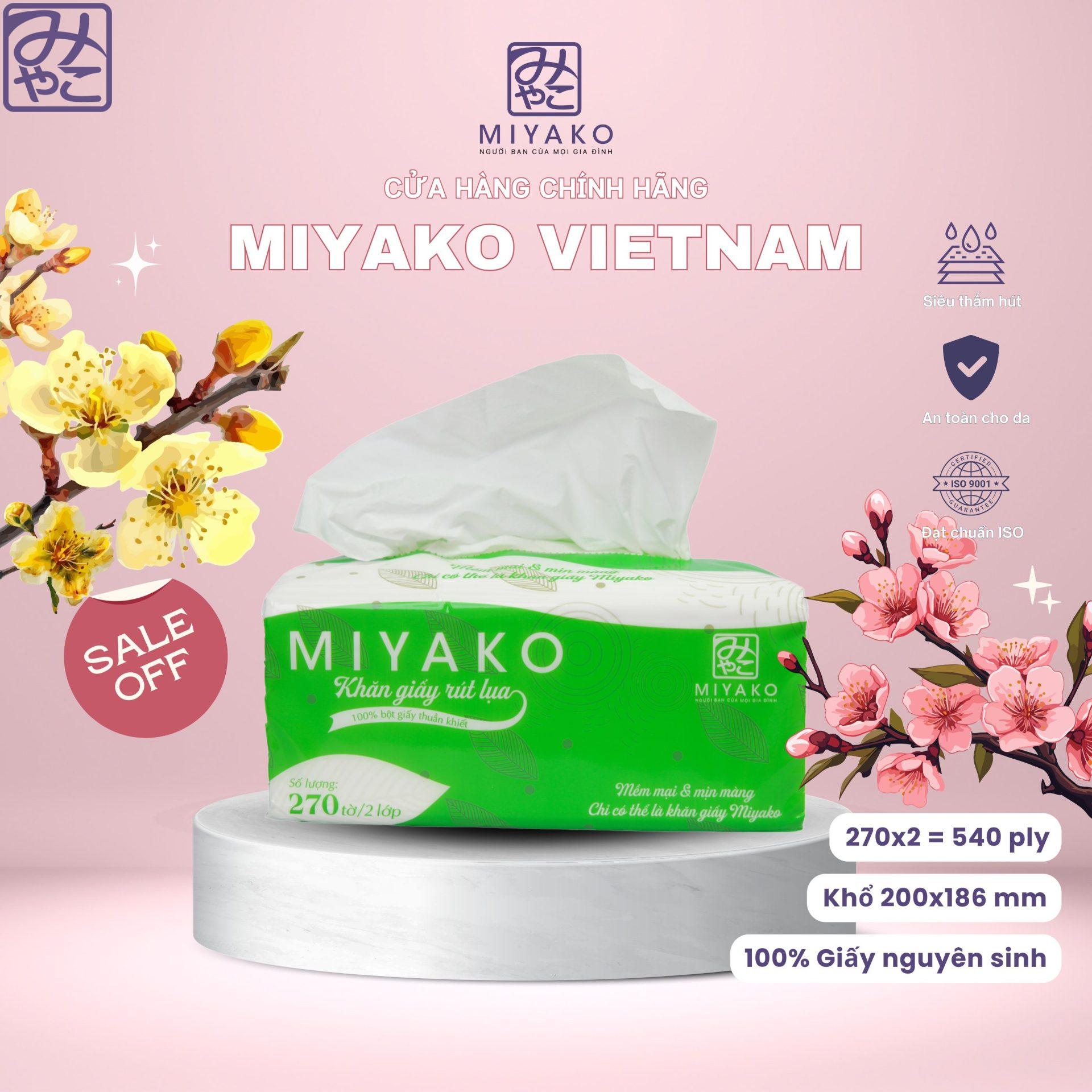 Khăn Giấy Rút Miyako – Lựa Chọn An Toàn Và Tiện Lợi Cho Mọi Nhà